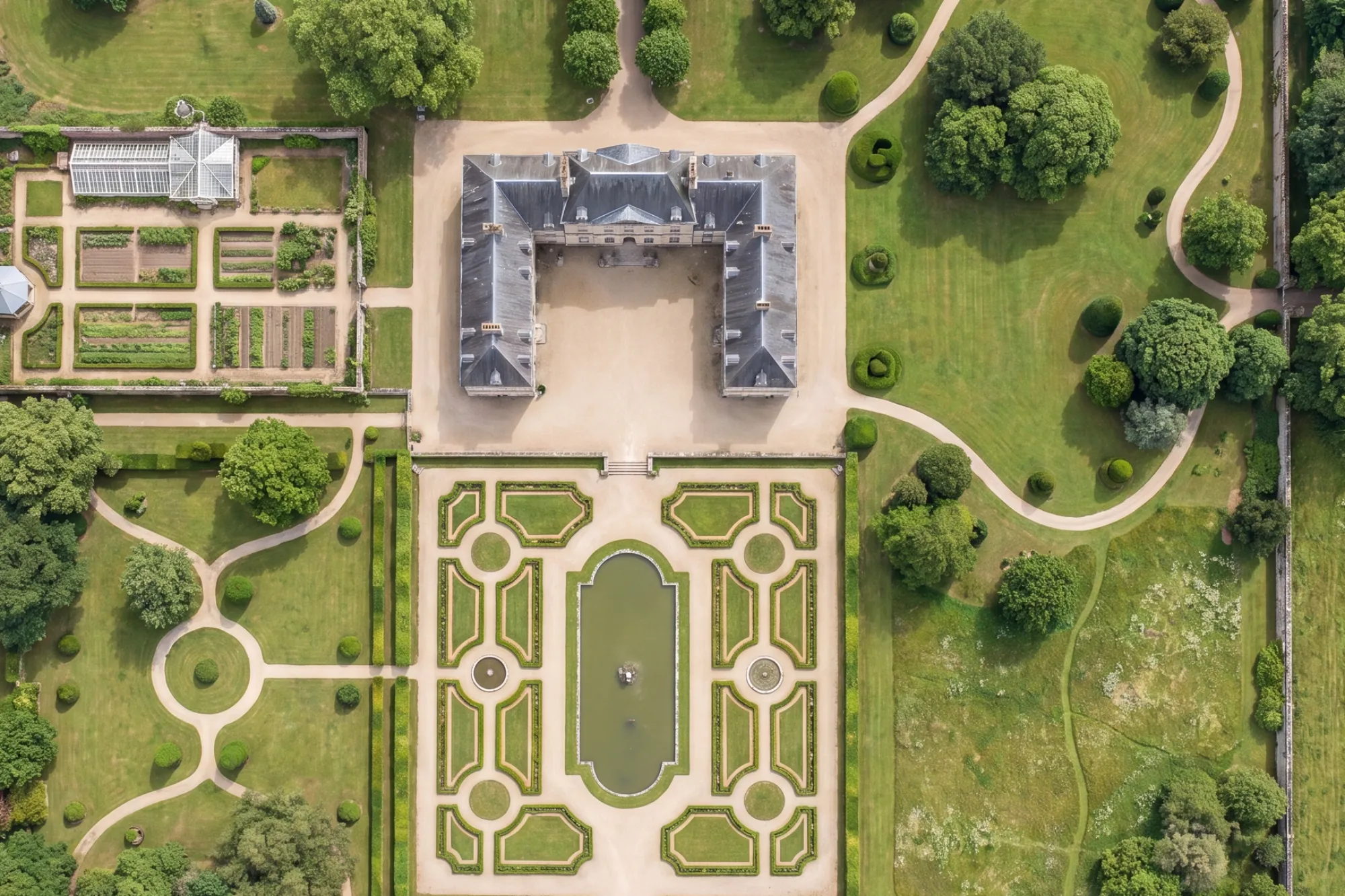 Carte du domaine — vue aérienne (données fictives)